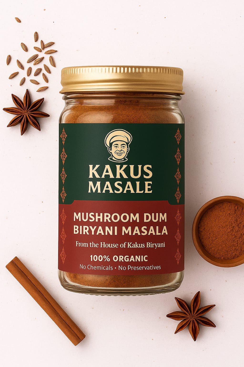 Mushroom Dum Biryani Masala